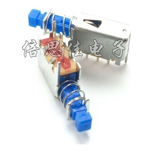 10pcs/Key switch A04-03 Double row Straight key switch 6 Pin Self-locking switch