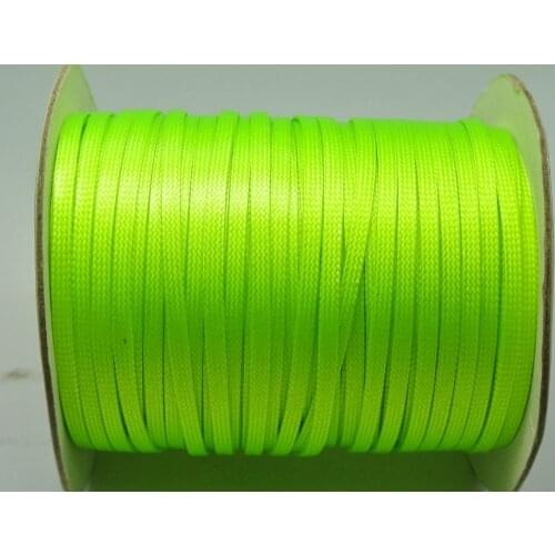 100 Yards Neon Green FLAT Korean Waxed Cord Craft Lace String Thread 4mm