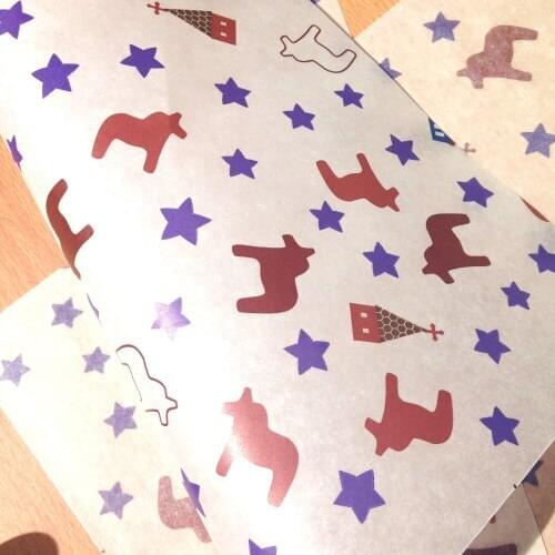 200 Wholesale Trojan 21.8x25cm Sandwich Wrap Paper,Food Wrapping Wax Oil Greaseproof Paper CH5042713