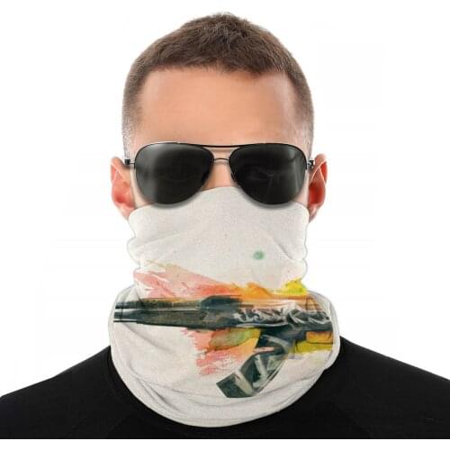 CSGO AK-47 Scarves Neck Face Mask Unisex Halloween Neck Gaiter Tubular Bandana Multi-functional Headwear Cycling Hiking