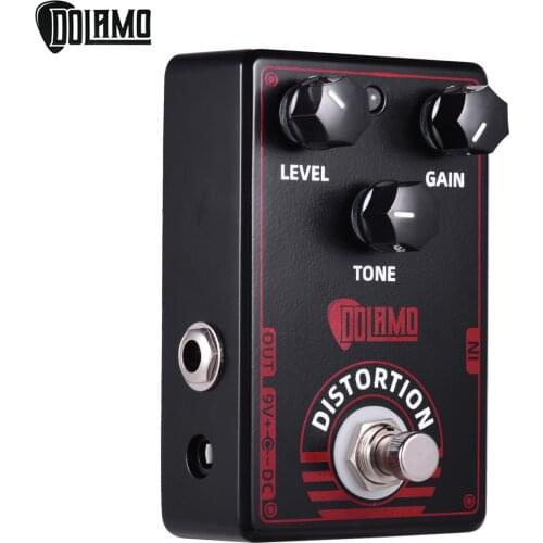 Dolamo D-4 High Gain Distortion Guitar Effect Pedal True British Style Effect Pedal with True Bypass for Electric Guitar