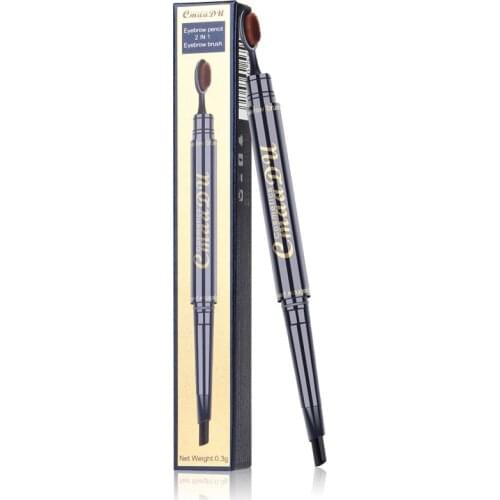 Double Head Eye Brow Tint Cosmetics Natural Long Lasting Paint Eyebrow Waterproof Black Brown Eyebrow Pencil Makeup Eyebrow Kit