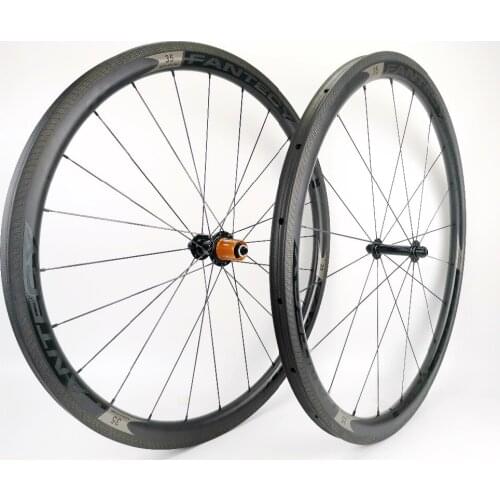 FANTECY 700C super light carbon road bicycle wheelset 25mm width 38mm depth carbon wheels with 3k matte finish,AC3 brake surface