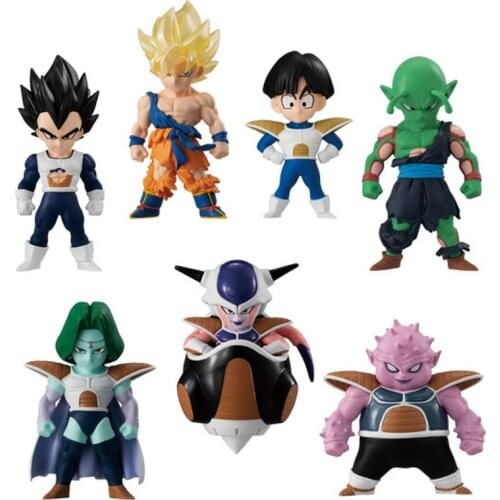 Bandai Dragon Ball Z Gohan Goku Namek Vegeta Frieza Piccolo Dodoria Candy Toy Adverge13 ABS Anime Action Figures Model Toys 10CM