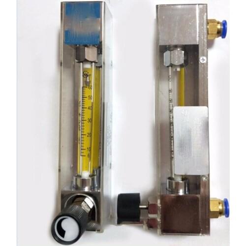 LZB-4,glass rotameter flow meter with control valve for liquid conectrator adjust flow Tools flowmeters water 2.5-25LPH