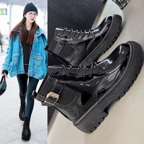 Short boots womens single boots British style boots children 2020 autumn thin fashion all-match motorcycle Martin boots