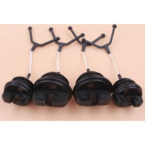 4Pcs/lot Gas Fuel Oil Cap Fit HUSQVARNA 50 51 55 Rancher Chainsaw Spares Parts