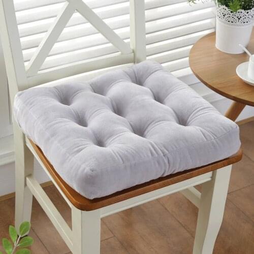 Square Thicken Seat Cushion Pad Candy Color Chair Cushions Room Cushion Pillow Living Kindergarten Stool Seat Floor Sit Sofa Mat