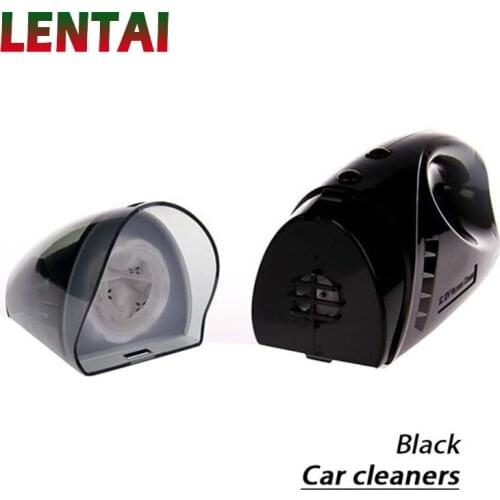 LENTAI 1PC Car Handheld Vacuum Cleaner Wet & Dry Dual Use Vacuum Black For Seat Leon Ibiza Skoda Rapid Fabia Octavia Yeti Audi