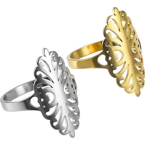 Fashion Stainless Steel Ring Silver and Gold Hot Rings for Wedding Jewelry Gifts