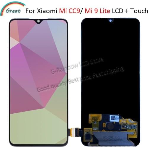 6.39'' OLED For Xiaomi Mi CC9 LCD Display Touch Screen Digitizer Assembly Replacement For Mi 9 lite M1904F3BG Display