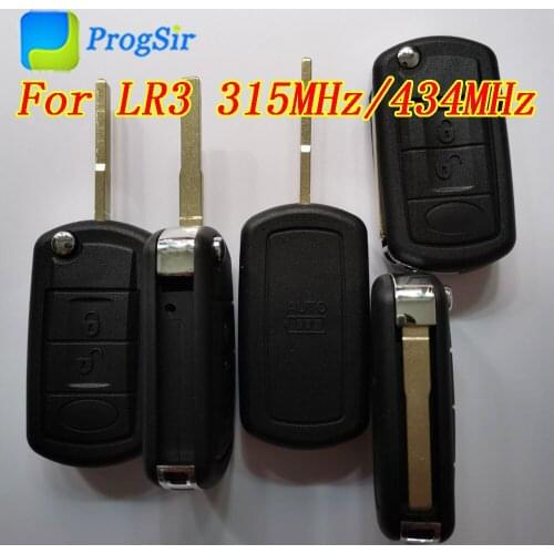 315MHz 434 Mhz 3 Button Flip Remote Control Key for Land Rover LR3 with PCF7941 HiTag 2 ID46 Chip HU101 Blade