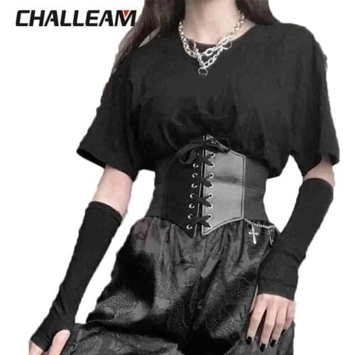 Corset Wide Pu Leather Belt Cummerbunds Strap Belts for Women Elastic Tight High Waist Slimming Body Shaping Girdle Belt