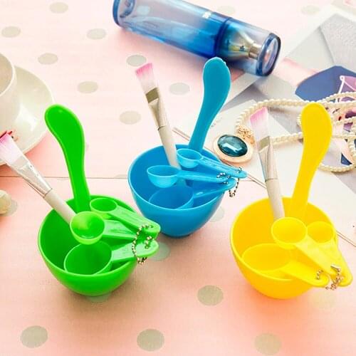 Facial Brush Mask Bowl Spoon Set Mask Brush Bar DIY Beauty Tools Mixing Tools Skin Care Makeup Supplies 6pcs