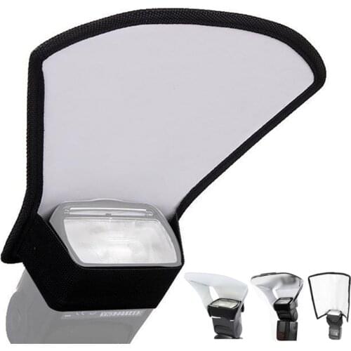 Camera Flash Diffuser 3 in 1 Flash Softbox Double-sided Photo Light Reflector for Canon Cameras Foldable Speedlite difusor flash