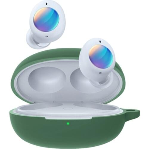 24BB Soft Silicone Protective Cover Shell Anti-fall Earphone Case For -realme Buds Air 2 Neo Wireless Earbud