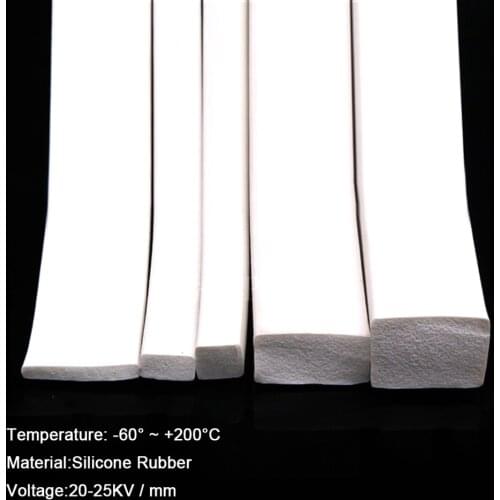 1/2/3/5Meter Square Sponge Strip White Silicone Foamed Rubber Doors Windows Gasket Trim Seal 5x5mm-20x30mm