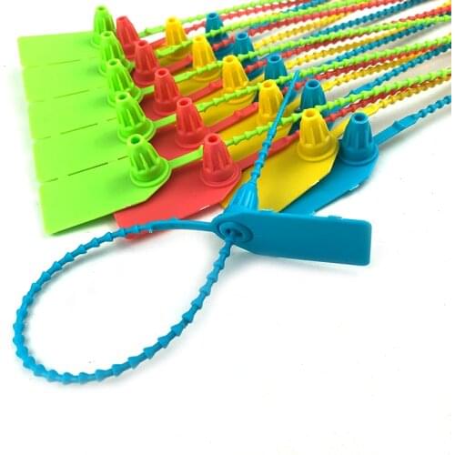 1000pcs Disposable Security Plastic Lock Custom Label Seals Tamper Tags Pull Tite Sneaker Sealing Tie Free Printing Length 250mm
