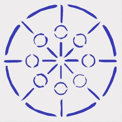 13*13 Creative pvc Layering Stencils for DIY Scrapbooking/photo album Decorative Embossing DIY Paper Cards Crafts