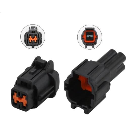 2Pin Black Car water spray motor / oxygen sensor plug connector for Nissan 6185-1169