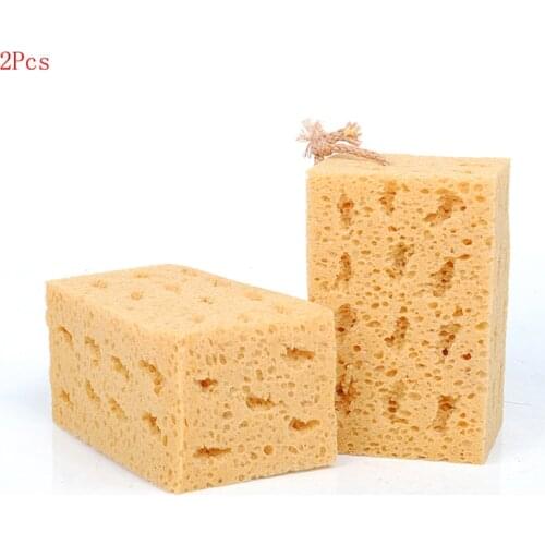 2Pcs Car Wash Car Wash Coral Sponge Malt Cotton 17cm Super Large Super Absorbent Car Cleaning Beauty Tools Cleaning Supplies