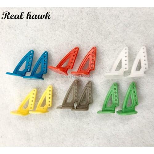 50 pcs 6 color Without Screws hollow Pin Horns 20x27 4hole L20xH27 RC Airplanes Parts Electric Planes For Aeromodelling RC parts