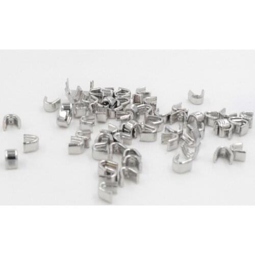 50 Pcs / Lot #3 3mm Zipper stoper Top Stop Bottom Rescue Repair Set