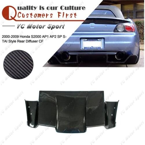 Car Accessories Carbon Fiber SP S-TAI Style Rear Diffuser Fit For 2000-2009 S2000 AP1 AP2 Rear Bumper Diffuser Underboard