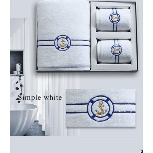 Careseen Face and Bath Towels Set High-Quality 100% Cotton Strongly Water Absorbent Skin-Friendly5-Star Hotel Standard Present