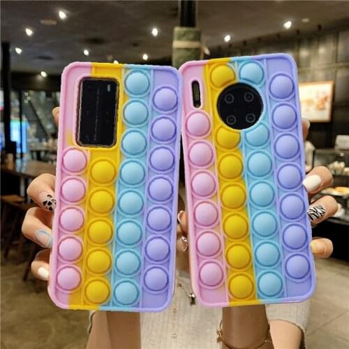 Mate 30 Case Funny Adult Antistress Toy Cover for Huawei P30 P40 Mate 30 40 Pro Nova 5T Honor 20 8X 9X P Smart Y9 Prime 2019
