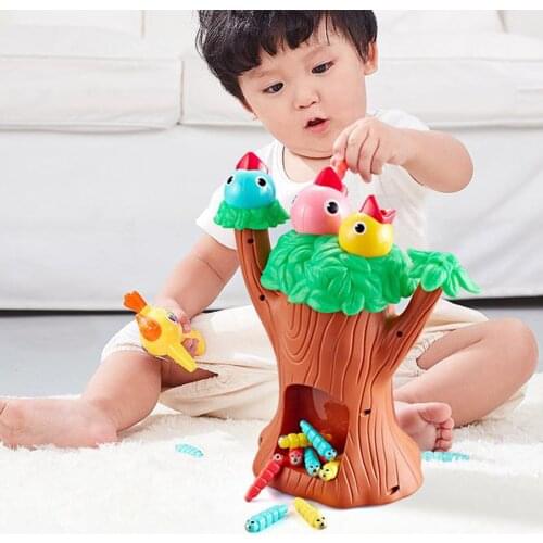 Children Woodpecker Toy Fine Motor Skills Toys Games Animals Toys