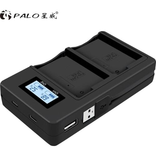 PALO LP-E8 LPE8 E8 LCD display Single Charger Battery Charger For Canon EOS 550D 600D 650D 700D T2i T3i T4i T5i X4 X5 X6i X7i