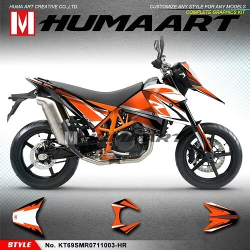 HUMAART Custom Sticker Kit Motorcycle Décor Full Vehicle Wraps for SM SMR 690 2007 2008 2009 2010 2011