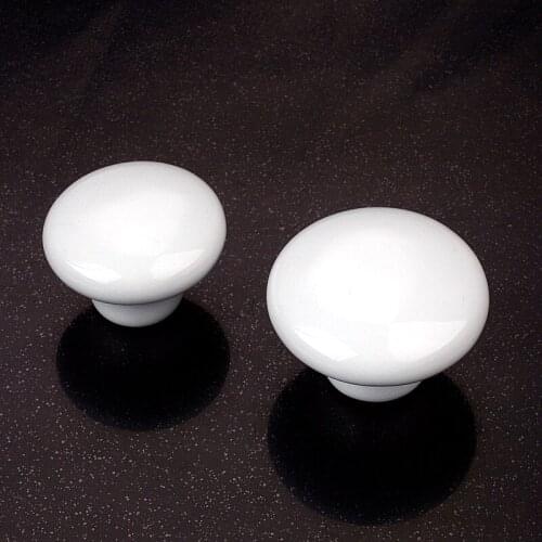 Ceramic handle drawer handle cupboard door shake handshandle wardrobe white round handle knob furniture hardware fittings