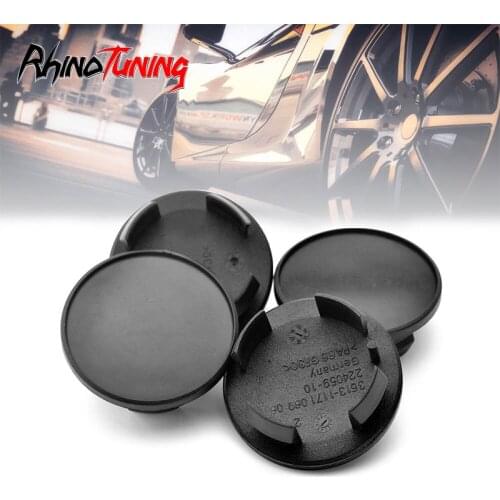 4Pcs 55mm Car Wheel Center Cover For # 3613 1171069 2002-2012 Countryman 2011-2012 Black Auto Accessories