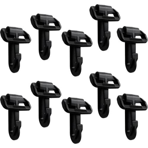 MagiDeal Portable 10Pcs Plastic Snap Hooks Buckles Camping Kit for 25mm Webbing Strap Hiking Luggage Backpack Handbag Accessory