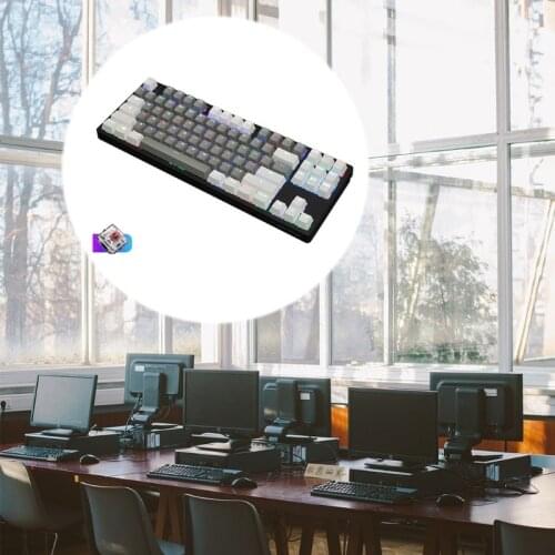 Mini Keycap Wired Bluetooth Wireless Dual Mode 87 Key RGB Mechanical Keycap Kailh BOX Switch For Tablet Keyboard