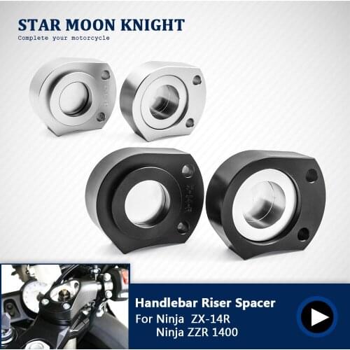 Handlebar Riser Spacer Kit For Kawasaki Ninja ZX-14R ZX14R ZX 14R ABS 06-2018 Ninja ZZR 1400 08-11 Handle Bar Riser Mount Clamp