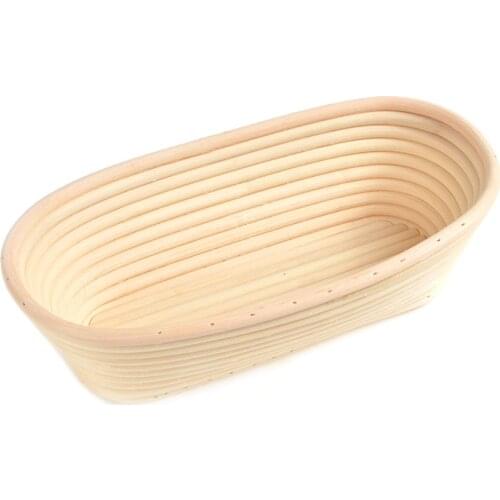 Oval 28cm/11inch Bread Proofing Basket with Linen Cloth Bread Mold Sourdough Proving Bannetons Basket Bortforms Baking Mold