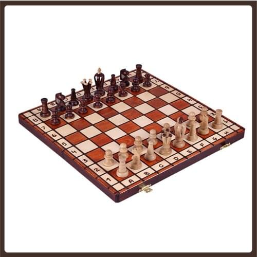 Portable Chess Professional Official Wood Luxury Art Folded Kids International Chess Set Modern Design Xadrez Jogo Travel Games