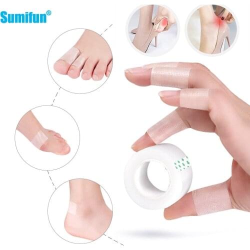 2/4pcs Invisible Self-Adhesive Elastic Bandage Foot Toe Finger Anti-wear Stickers Anti Abrasion Patch Foot FingerHealth Care