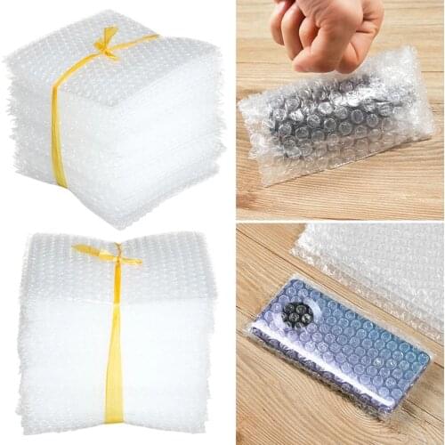 5/50Pcs PE Clear Bubble Bag Double Film Protective Bags Shockproof Envelopes Gift Wrap Cushioning Covers Home Supplies