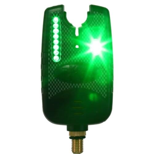 8 LED Fishing Bite Alarm Water Resistant Adjustable Tone Volume Sensitivity Sound Alert for Fishing