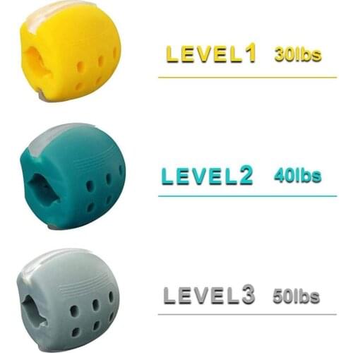 Selfree Jaw Exerciser Chew Ball Facial Silica Gel Jaw Muscle Trainer Chew Bite Breaker Training Fitness Face Masseter