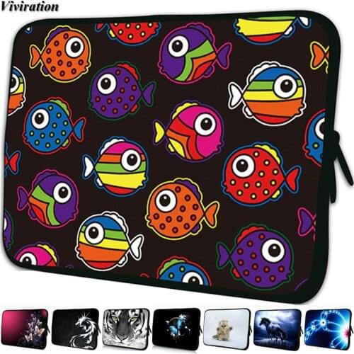 Cute Little Fish Pattern Prints Notebook Bag For Macbook Dell XPS Chuwi Chromebook Laptop 12" 12.2" 12.3" 12.1" 11.6 Sleeve Case