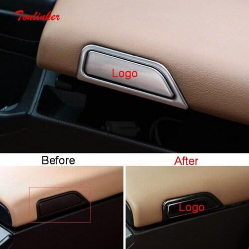 Tonlinker 4 Pcs Car Styling ABS Chrome Door Windown Lift Button Light Cover Case Stickers For Peugeot 301 2014 Accessories