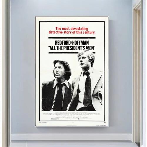 V0885 All the Presidents Men Vintage Classic Movie Wall Silk Cloth HD Poster Art Home Decoration Gift