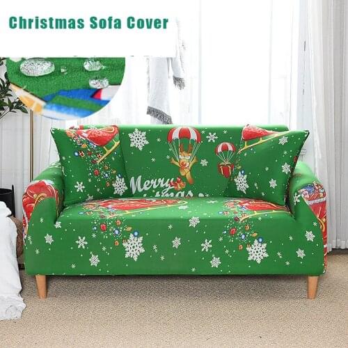 Floral Printed Waterproof Sofa Covers Christmas Decor High Elastic Sectional Corner Sofa Slipcover Couch Covers for Living Room