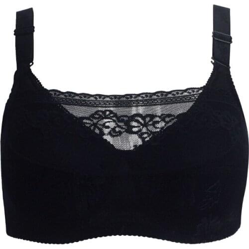 H4707 Women Lingerie Bra Female Lace Solid Color With Steel Ring Underwear Ladies Bras Can Put Artificial Prosthesis Breast Bra