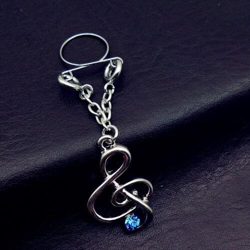 1 Pair Non Pierced Clip On Fake Nipple Ring music note Body Jewelry Shield Cover Clamps Adult Sex Toy Piercing Adjustable Size